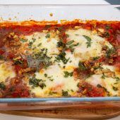 Ein Lieblingsessen: Überbackene Putenfleisch-Pfanne