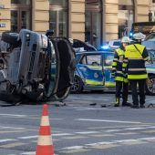 Unfall mit zwei Streifenwagen
