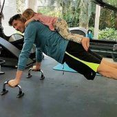 Lewandowski: Fitnesstraining mit Tochter Klara