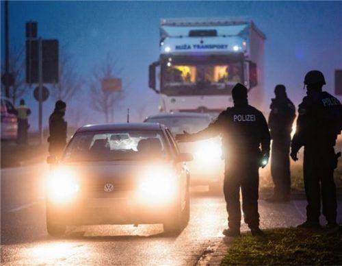 An den deutschen Außengrenzen werden seit 2016 verstärkt Grenzkontrollen vorgenommen.Foto dpa
