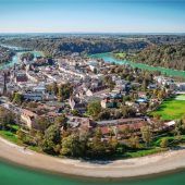 Ein Steg über den Inn