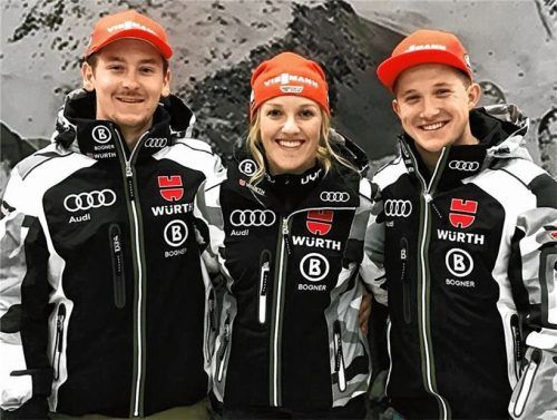 Bei der Junioren-WM kämpfen Christoph Brence, Carina Stuffer und Jacob Schramm um Medaillen (von links).Foto dsv