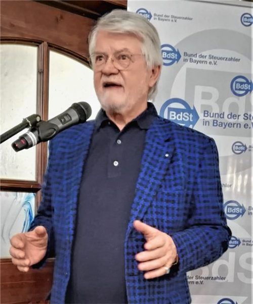 Der Präsident des Bayerischen Steuerzahlerbundes, Rolf Baron von Hohenhau, sieht Bayern bei der Pro-Kopf-Verschuldung vergleichsweise gut aufgestellt.Foto Sperber