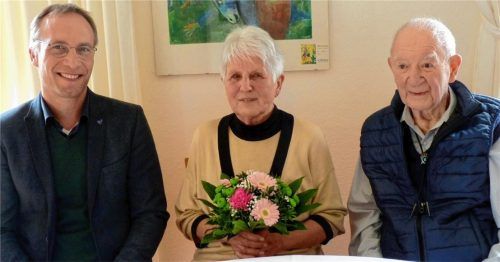 ... und vor wenigen Wochen, als sie mit ihrem Mann Erich diamantene Hochzeit feierte.