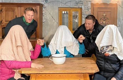 Die Proben für das Stück laufen auf Hochtouren. Foto re