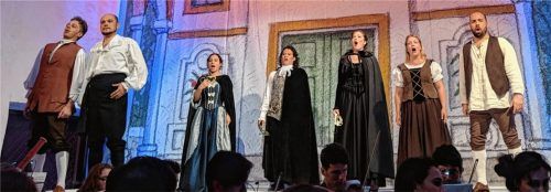 Eine einzigartige Atmosphäre und Akustik bietet der Renaissance-Arkadenhof von Schloss Amerang für Opern und Konzerte.Foto  re