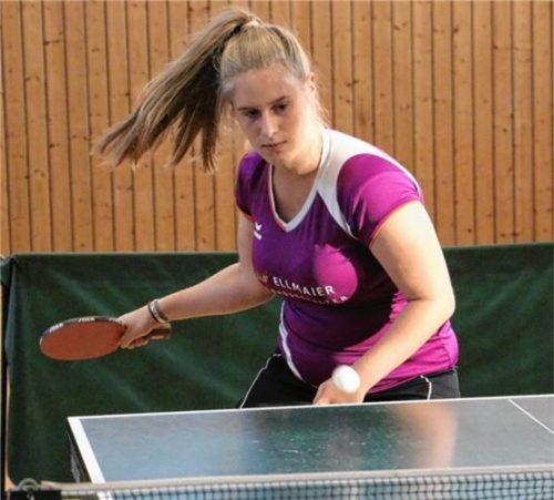 Ersatzspielerin Elisabeth Gschwendtner fügt sich mit einer ansprechenden Leistung gut ins Team ein. Foto Erlich