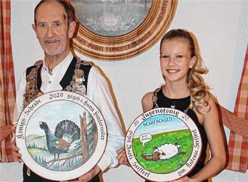 Freuten sich über ihre Titel: Hans Schürf (links) und Antonia Seiffert. Foto re