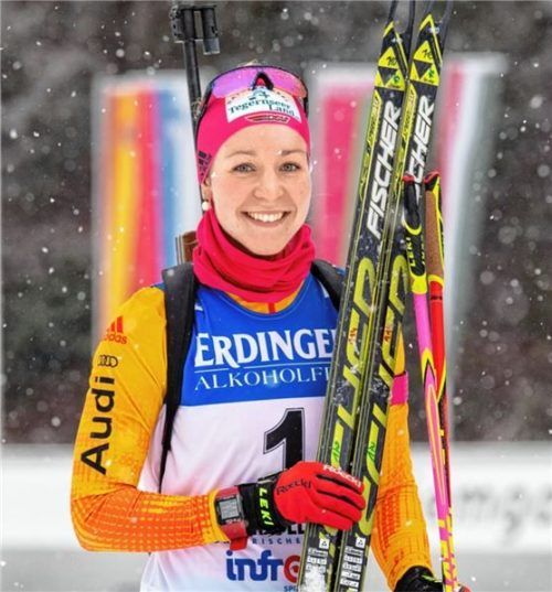 Für Biathletin Stefanie Scherer lief es in diesem Winter hervorragend.Foto Wukits