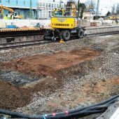 Das Gleisbett als Großbaustelle