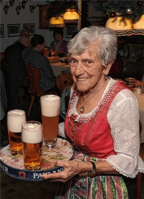 Katharina Kink arbeitete über 80 Jahre im Gasthaus „Zum Goldenen Tal“ in Naring bei Weyarn.Foto Leder