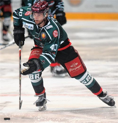 Kehrt wieder ins Team zurück: Kapitän Michael Baindl, mit 1,23 Punkten pro Spiel drittbester Scorer der Starbulls.Foto  Ziegler