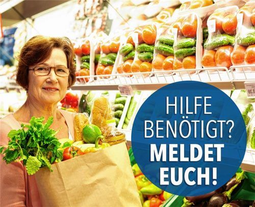 Mit diesem Bild macht die Stadt Waldkraiburg auf unterschiedlichen Kanälen auf die Nachbarschaftshilfe aufmerksam. Ab Montag übernehmen freiwillige Helfer für Corona-Risikogruppen den Einkauf. Foto Stadt Waldkraiburg