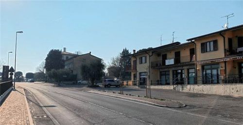 Wie leergefegt – die Straßen von Bad Aiblings Partnergemeinde Cavaion Veronese. Foto  Privat