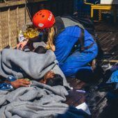 Verzweifelte Szenen auf Rettungsschiff