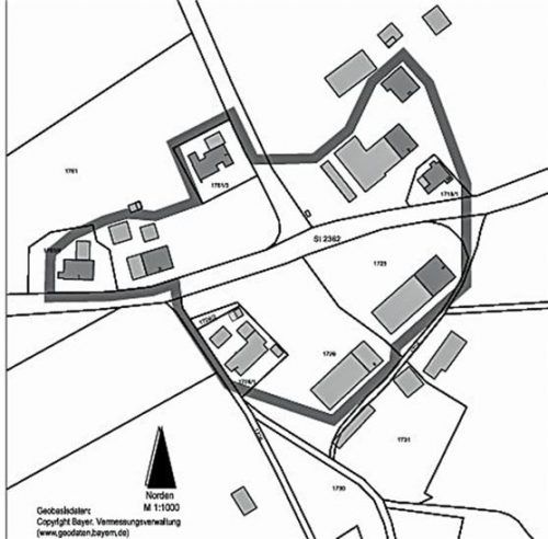 Der Geltungsbereich der neuen Außenbereichssatzung für Schmidham.Kirchner