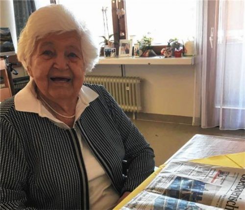 Feiert heute ihren 95. Geburtstag: Hilde Hempel aus Rosenheim. Foto privat