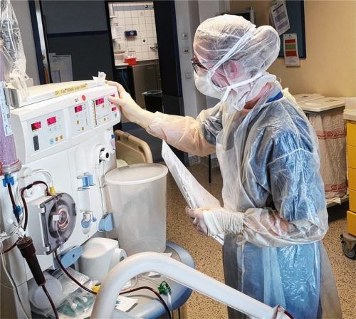 Im Einsatz: Susann Frimmel arbeitet auf der Intensivstation.