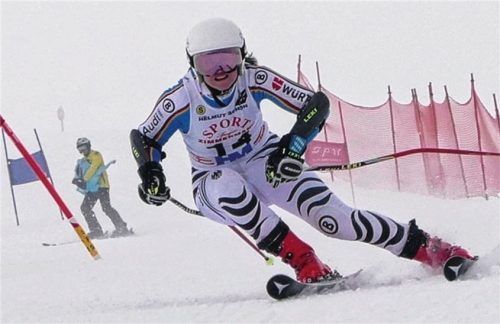 Kathrin Heumann gewann in Damüls das letzte Rennen um den Deutschlandpokal. In der DP-Gesamtwertung wurde sie Zweite.Foto Schmid