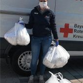 BRK-Kreisverband verteilt Behelfsmasken