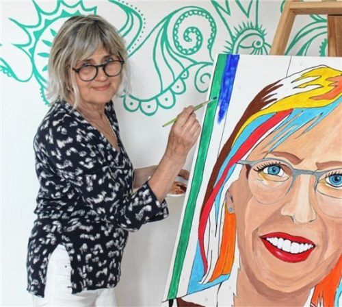 Ursula Huckemeyer, freie Mitarbeiterin unserer Zeitung, malt gerne. Noch lieber wäre sie mit ihren Enkeln zusammen. Foto huckemeyer