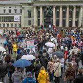 Demonstranten dicht an dicht