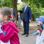 Vorschulkinder zurück im Kindergarten