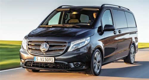 Der Mercedes-Benz Vito Tourer ist in drei Ausstattungslinien erhältlich. Foto ampnet/Daimler