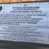 Unbekannte rufen  zum Widerstand auf