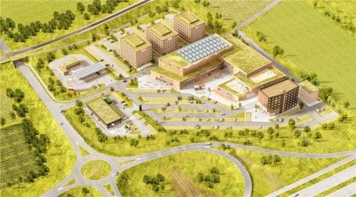 Direkt an der Autobahn liegt das 40000 m2 große Kaiserreich. Fotos und Renderings Kaiserreich Kiefersfelden