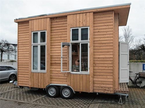Leben auf kleinem Raum: Alternative Wohnformen wie die sogenannten Tiny Houses werden in Zeiten von Wohnraumknappheit immer attraktiver. Foto dpa