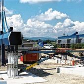 Aicherpark-Brücke nimmt nach und nach Gestalt an
