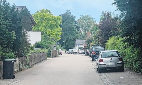 Auf dem rechten Seitenstreifen der Kolpingstraße sollen künftig die Flächen gekennzeichnet werden, auf denen geparkt werden darf. Ansonsten wird die Straße zur eingeschränkten Halteverbotszone. Foto  Lagler