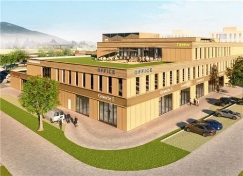 Blick auf die Nord-Ost-Seite des geplanten Projekts.