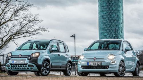 Fiat 500 Hybrid und Fiat Panda Hybrid sind zum Marktstart in einer besonders reichhaltig ausgestatteten „Launch Edition“ erhältlich, die neben exklusiven Inhalten wie den Sitzbezügen aus dem Recyclingmaterial Seaqual und der Lackierung in Tau-Grün einen deutlichen Preisvorteil bietet. Foto fiat