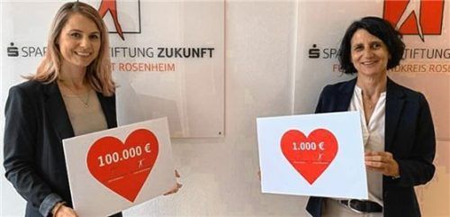 Freuen sich auf viele Teilnehmer: Alexa Hubert und Andrea Janshen von den Sparkassenstiftungen Zukunft für Stadt und Landkreis Rosenheim.Foto  Sparkassenstiftungen Zukunft