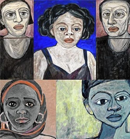 Menschenbilder sind das Thema der Künstlerin Carola Eberle-Leskovar. Fotos Bößwetter