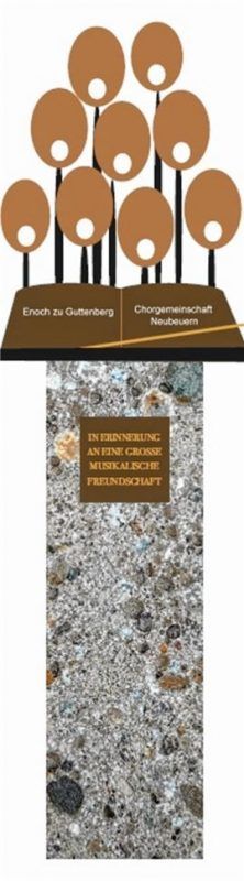 So soll das Denkmal in der Dorfmitte aussehen.Foto re