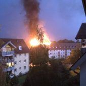 Blitz schlägt in Tölzer Wohnhaus ein