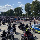 Biker-Protest in Nürnberg