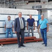 Kreistagsfraktion der Freien Wähler besichtigt Großbaustelle