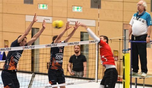 Die Volleyballer des TSV 1860 Mühldorf schlagen nach dem Aufstieg in der vergangenen Saison in der 2. Bundesliga auf.Foto re