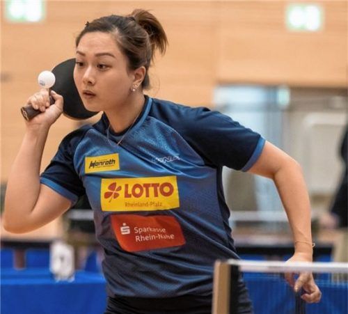 Kolbermoors Neuzugang Yuan Wan präsentierte sich in Düsseldorf bereits in guter Form.Foto Erlich