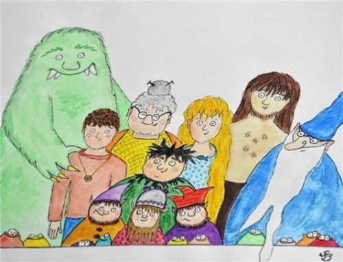 Mit Auge aufs Detail: Die 49-jährige Autorin illustriert ihre Bücher selbst. Hier zu sehen ist das Cover von dem Jugendbuch „Das Rad der Zeit“.