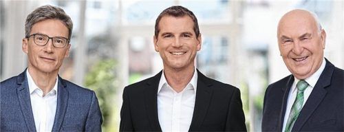 Niederlassungsleiter Klaus Mertens, Geschäftsführer Dipl-Ing. Lukas Gehwolf und Ing. Johann Myslik (von links nach rechts). Foto Myslik