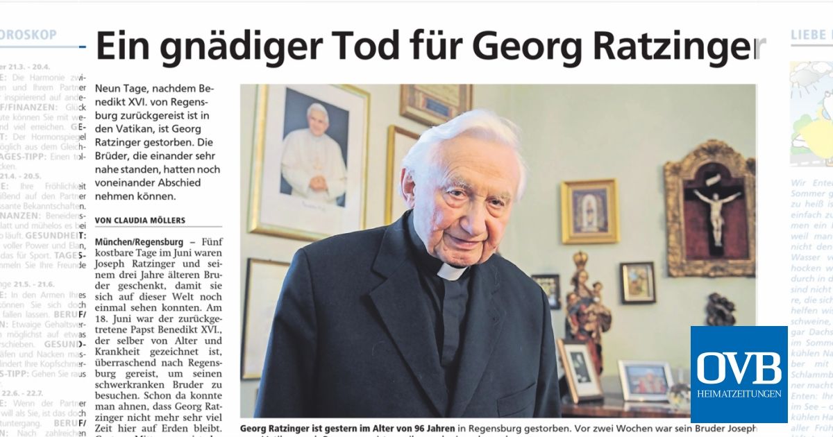 Ein gnädiger Tod für Georg Ratzinger - OVB Heimatzeitungen