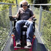 Mit dem Rollstuhl auf die Berghütte