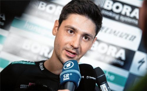 Emanuel Buchmann vom Team Bora-hansgrohe zählt bei der Tour de France 2020 zum Favoritenkreis.Foto Balk/dpa