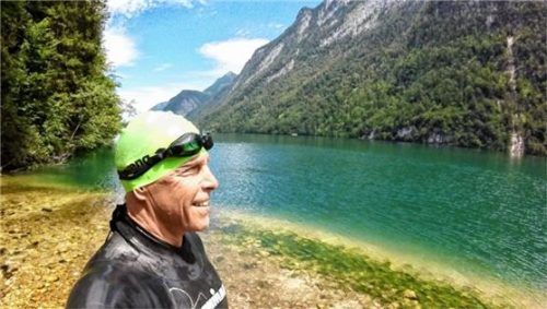 Freiwasserschwimmer Dr. Hermann Spensberger aus Stephanskirchen.