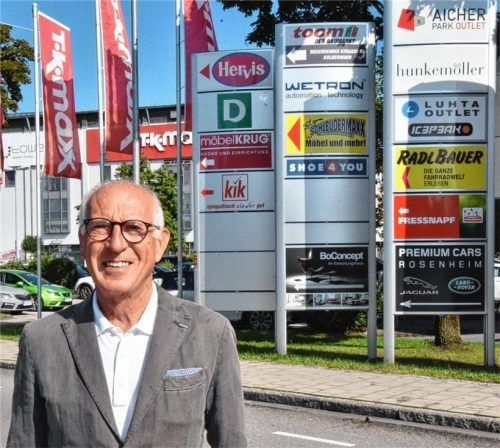 Hans Schussmann von der Interessengemeinschaft Aicherpark blickt trotz Corona-Pandemie positiv in die Zukunft. Foto Schlecker